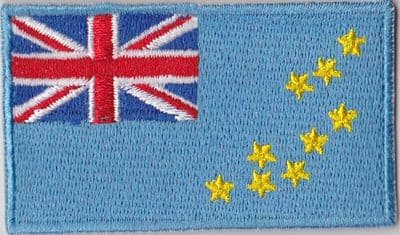 Tuvalu Embroidered Flag Patch, style 04