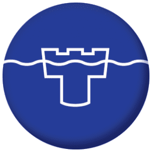 Tyne and Wear County Flag 58mm Button Badge