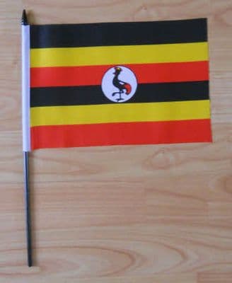 Uganda Country Hand Flag - Medium.