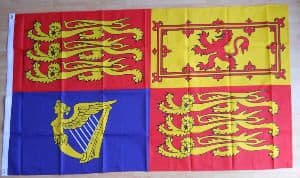 UK Royal Standard Large Flag - 5' x 3'.