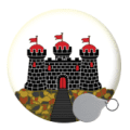 UK Town/City Keyrings - 58mm