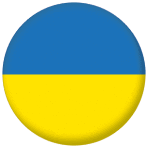 Ukraine Country Flag 25mm Pin Button Badge