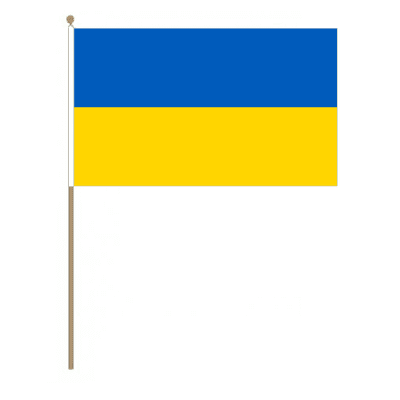 Ukraine Country Hand Flag - Large.