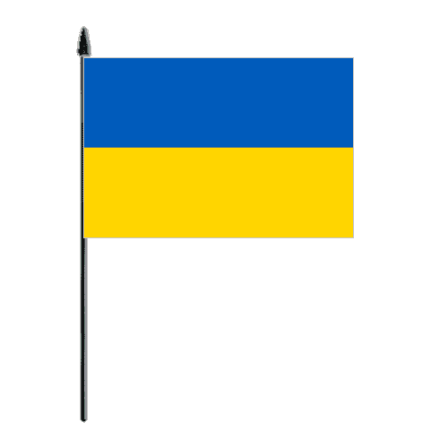 Ukraine Country Hand Flag - Medium