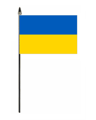 Ukraine Country Hand Flag - Small.