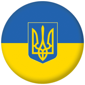 Ukraine State Flag 25mm Pin Button Badge