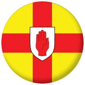 Ulster Province Flag 58mm Button Badge