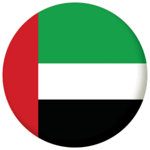 United Arab Emirates (UAE) Country Flag 25mm Pin Button Badge