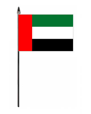 United Arab Emirates (UAE) Country Hand Flag - Small.