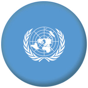 United Nations 25mm Keyring