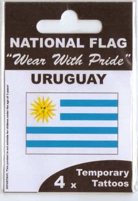 Uruguay Country Flag Tattoos.