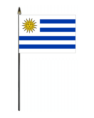 Uruguay Country Hand Flag - Small.