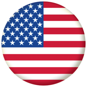 USA Country Flag 25mm Pin Button Badge