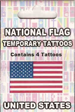 USA Country Flag Tattoos.