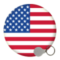 USA State Keyrings - 25mm