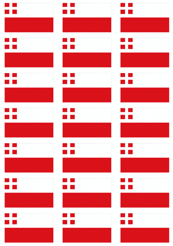 Utrecht Flag Stickers - 21 per sheet