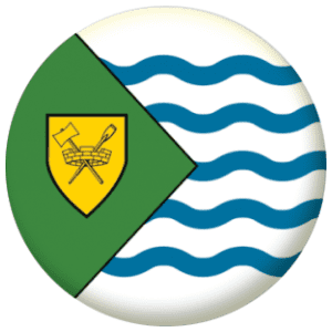 Vancouver Flag 58mm Button Badge