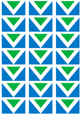 Vegan Flag Stickers - 21 per sheet