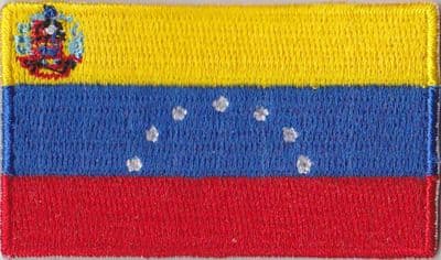 Venezuela Embroidered Flag Patch, style 04