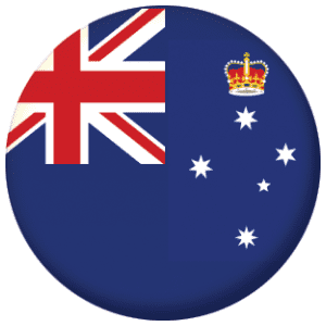 Victoria State Flag 58mm Keyring