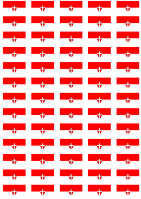 Vienna Flag Stickers - 65 per sheet