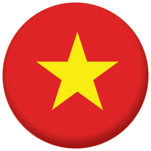 Vietnam Country Flag 25mm Flat Back