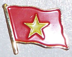 Vietnam Country Flag Enamel Pin Badge