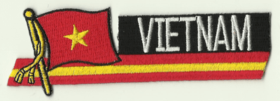 Vietnam Embroidered Flag Patch, style 01.