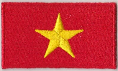 Vietnam Embroidered Flag Patch, style 04.