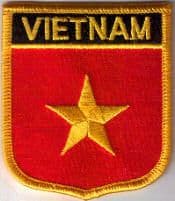 Vietnam Embroidered Flag Patch, style 07.