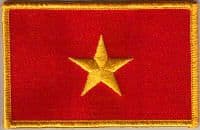 Vietnam Embroidered Flag Patch, style 08.