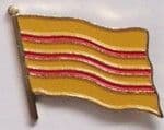 Vietnam (old) Country Flag Enamel Pin Badge