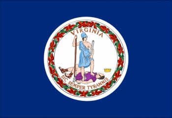 Virginia State Large Flag - 5' x 3'.