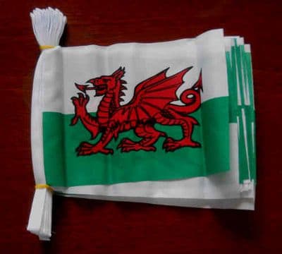 Wales Bunting, rectangular, 9 metre.