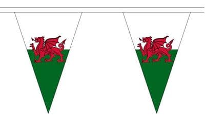 Wales Bunting, triangular, 20 metre