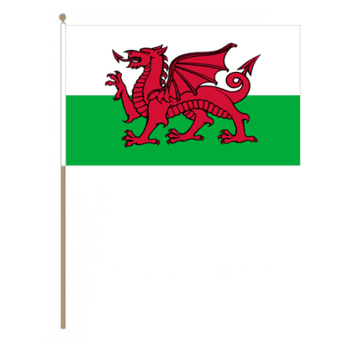 Wales Country Hand Flag - Large.