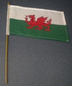 Wales Country Hand Flag.