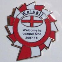 Walsall Football Club Enamel Pin Badge 01