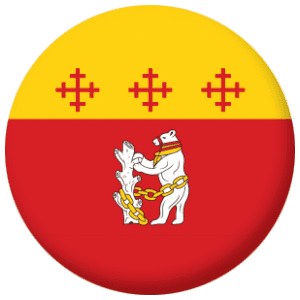 Warwickshire Old County Flag 25mm Pin Button Badge