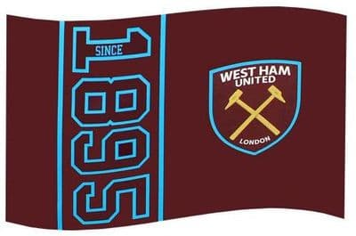 West Ham Utd Football Club Large 5ft x 3ft Flag style (SN)