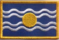 West Indies Embroidered Flag Patch, style 08.