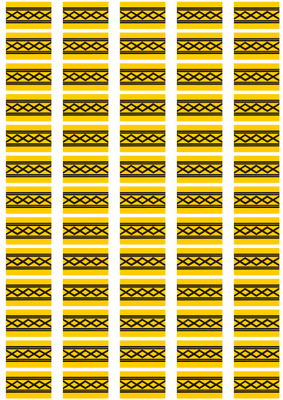 West Midlands Flag Stickers - 65 per sheet