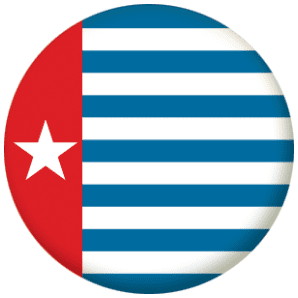 West Papua Flag 25mm Fridge Magnet