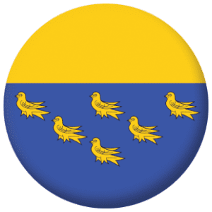 West Sussex County Flag 58mm Mirror
