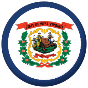 West Virginia State Flag 25mm Pin Button Badge