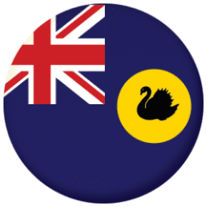 Western Australia State Flag 58mm Keyring