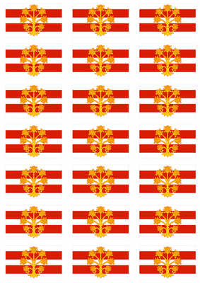 Westmorland Flag Stickers - 21 per sheet