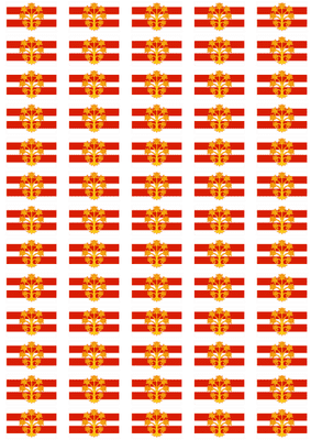 Westmorland Flag Stickers - 65 per sheet