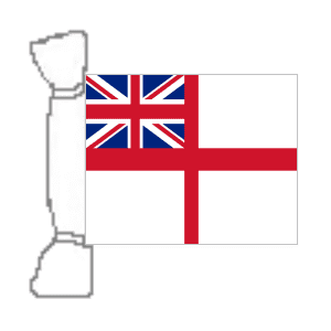 White Ensign Bunting, rectangular, 9 metre.