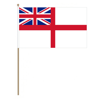 White Ensign Hand Flag - Large.